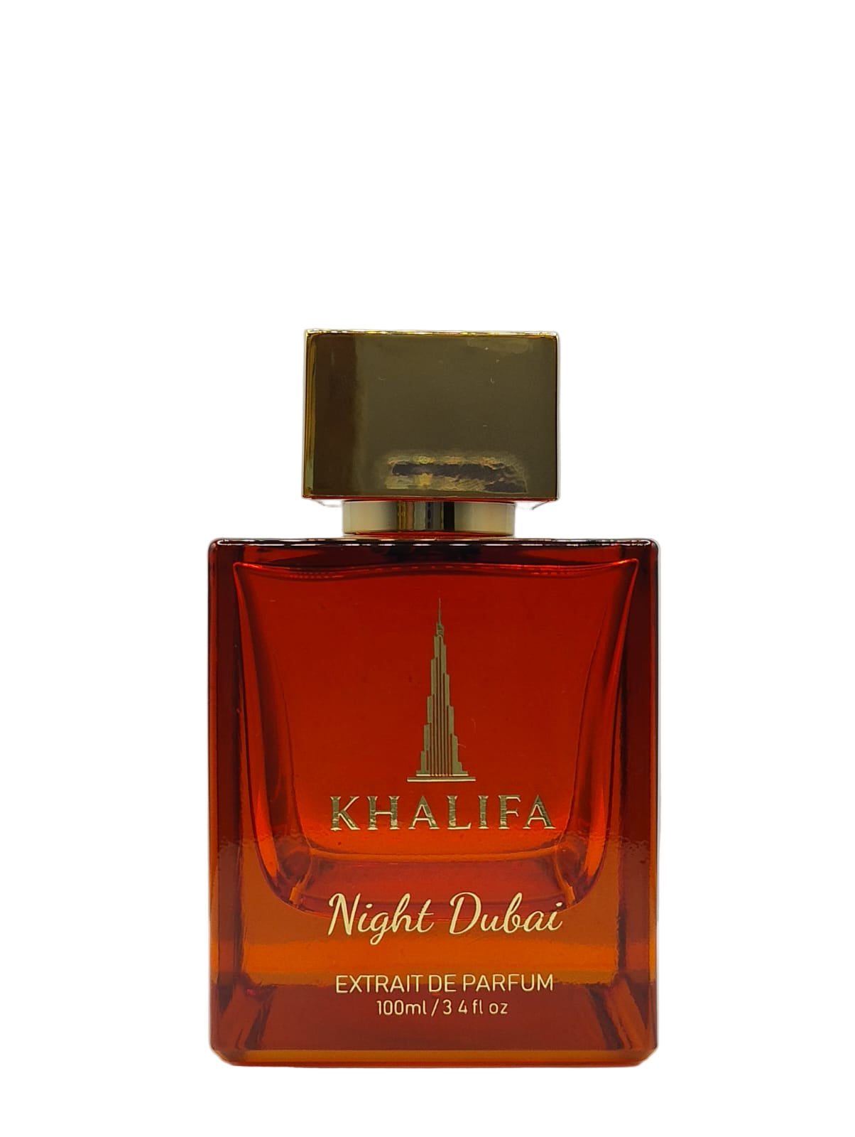 Khalifa Night Dubai perfume bottle on a white background