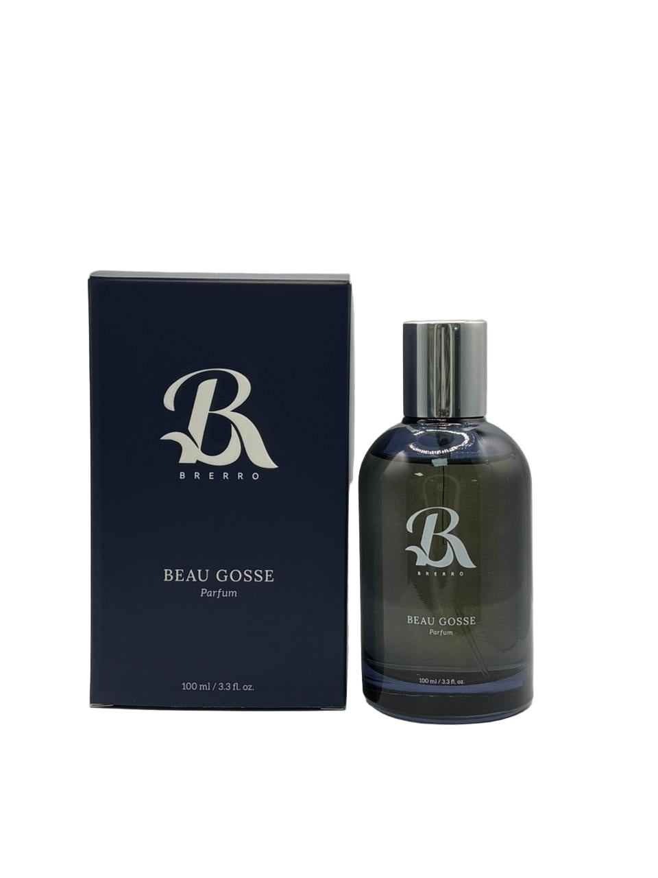 Brerro Beau Gosse perfume bottle and packaging on a white background